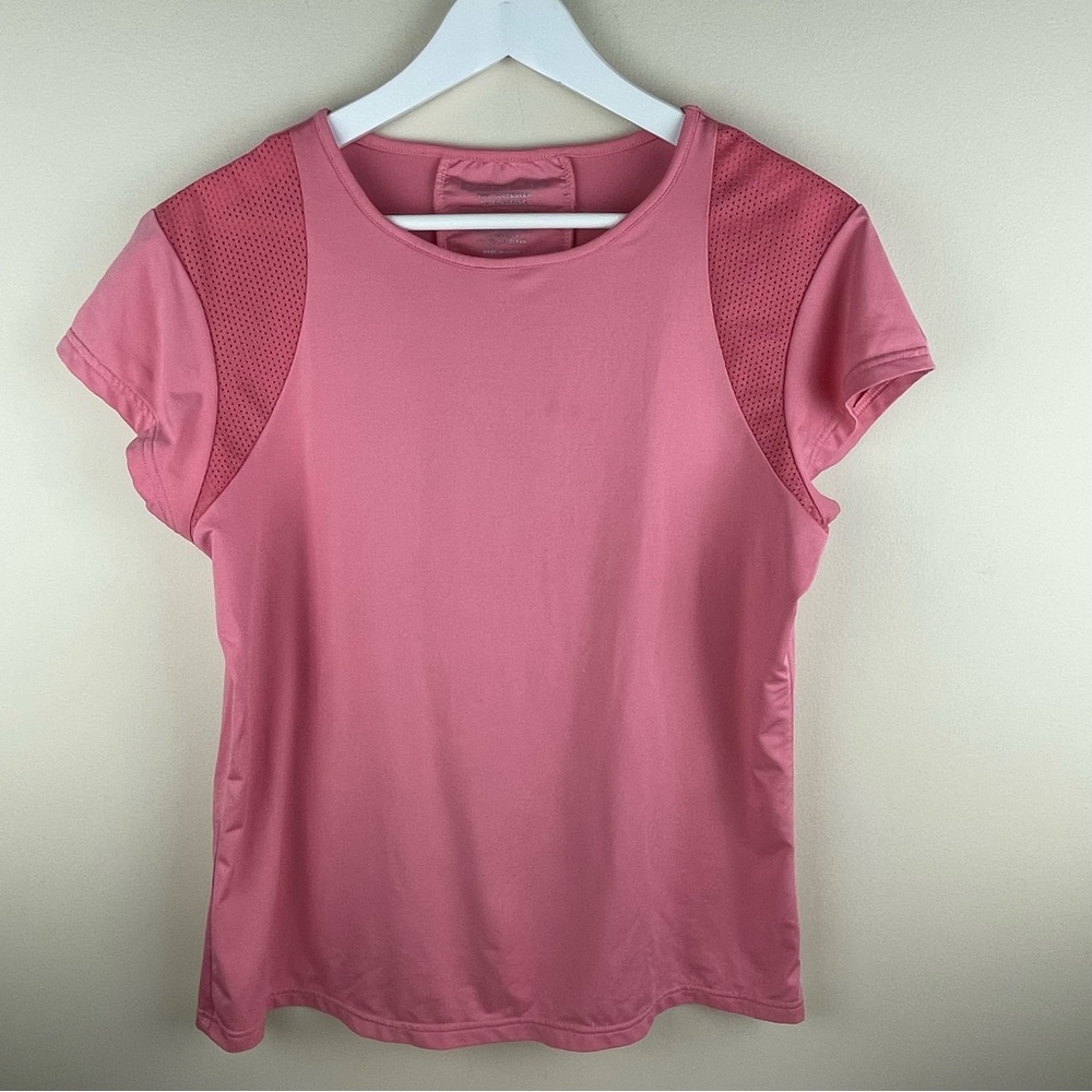 Dublin Equestrian Short Sleeve Tech Top Riding Coral - Picture 3 of 5